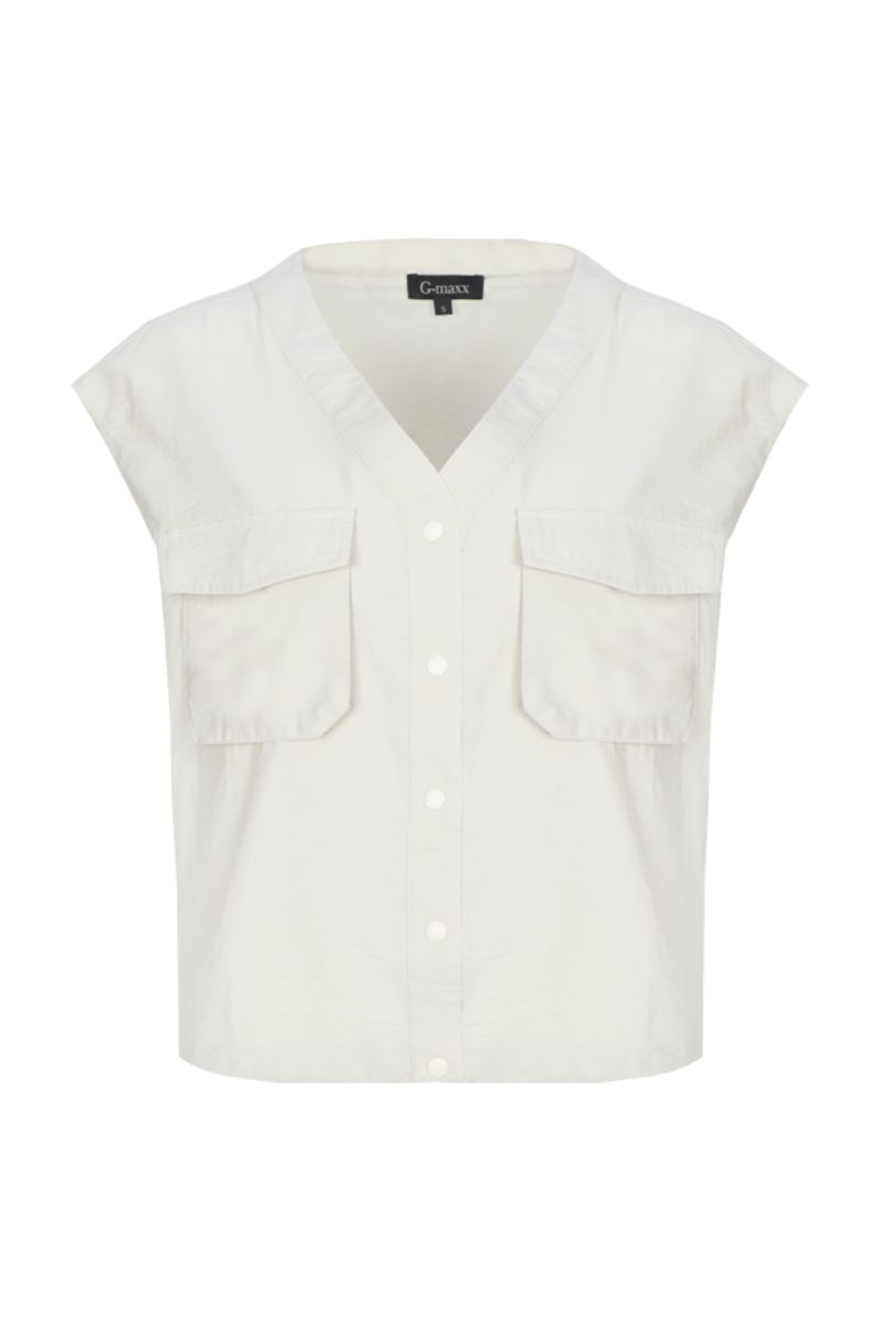 G-maxx Odessa Gilet Sand | Zomercollectie